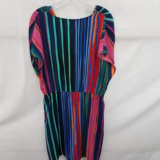 Halogen Women's Colorful Striped Shift Dress in Size XL image number 4