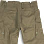 Mens Beige Flat Front Slash Pocket Straight Leg Cargo Pants Size 32 image number 4