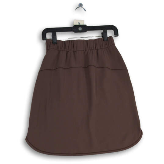 Womens Purple Flat Front Elastic Waist Drawstring Athletic Skirt Size 6 image number 2