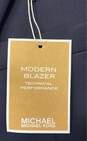 NWT Michael Kors Mens Navy Blue Notch Lapel Two-Button Sport Coat Size 42 image number 9