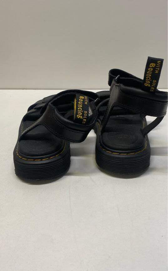 Dr. Martens Klaire J Black Leather Ankle Strap Sandals Women's Size 5 image number 4