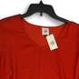 NWT Cabi Womens Orange V-Neck 3/4 Sleeve Pullover Blouse Top Size Large image number 3
