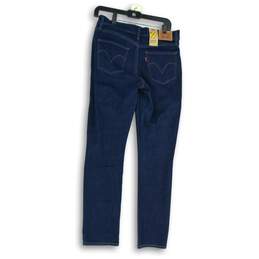 NWT Levi's Womens Blue Denim Diamond Classic Mid Rise Skinny Leg Jeans Size 10M alternative image