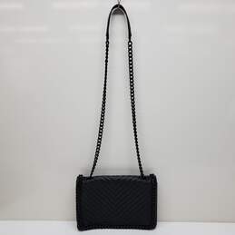 Aldo Greenwald Black Chain Strap Quilted Crossbody Bag