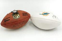 2 Autographed Footballs