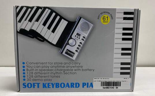 Lujex Foldable 61 Keys Flexible Soft Electric Digital Roll Up Keyboard Piano image number 1