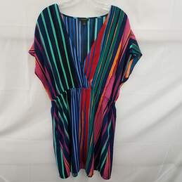 Halogen Women's Colorful Striped Shift Dress in Size XL