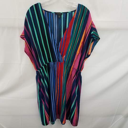 Halogen Women's Colorful Striped Shift Dress in Size XL image number 1