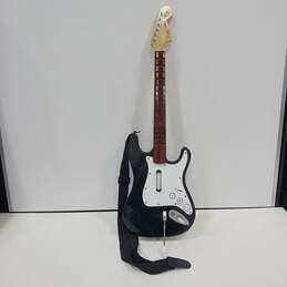 Harmonix Black/White Fender Stratocaster Rock Band Guitar For Wii