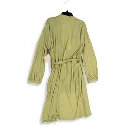 NWT Lauren Conrad Womens Mint Long Sleeve Tie Waist Kimono Robe Size Large alternative image