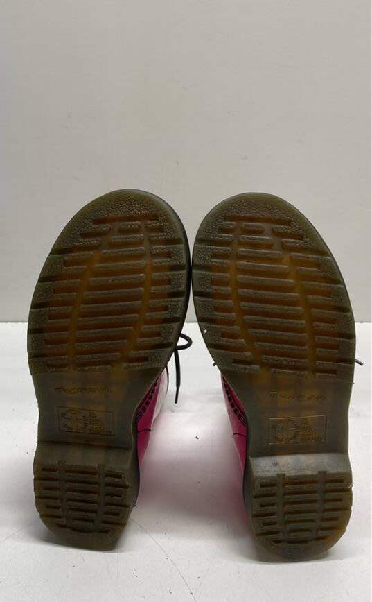 Dr. Martens 1460 Hot Pink Patent Leather Combat Boots Women's Size 7 image number 7