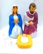 VTG General Foam Nativity 3pc. Set Mary Joseph & Baby Jesus Lighted Blow Molds image number 1