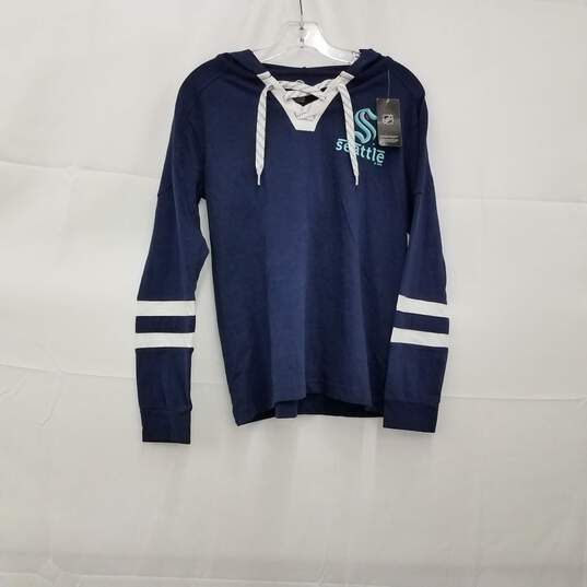 NWT NHL Seattle Kraken Hooded Hockey Sweatshirt Size Small image number 1