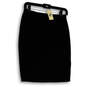 NWT Womens Black Elastic Waist Pull-On Straight & Pencil Skirt Size XS image number 1
