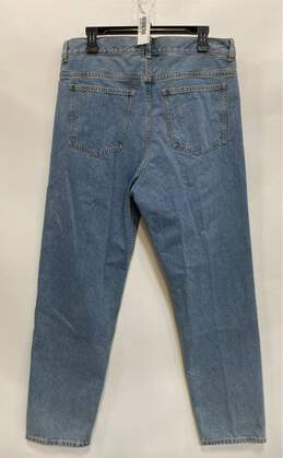 NWT COS Mens Blue Cotton Pockets Mid Rise Denim Straight Leg Jeans Size 33/34 alternative image