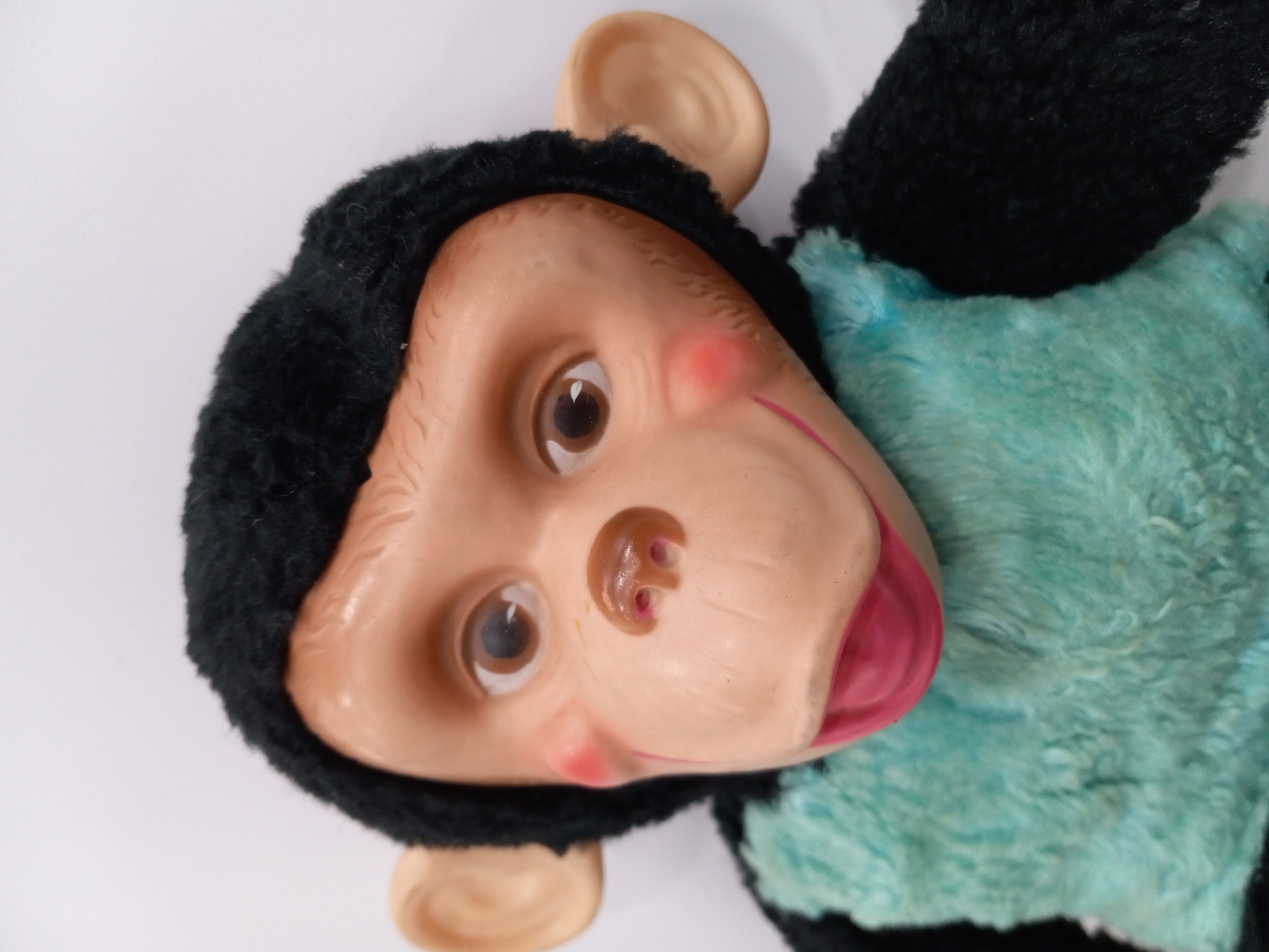 Buy the Vintage Blue Ribbon Mr. Bim Chimpanzee Doll | GoodwillFinds