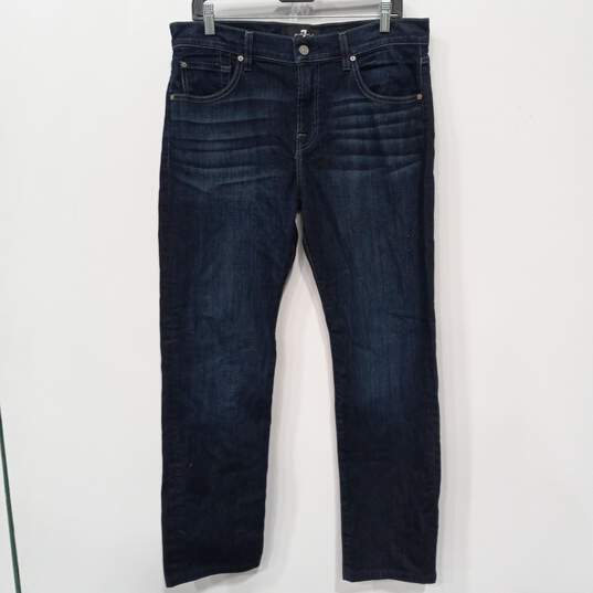 7 For All Mankind Jeans Men's Luxe Performance Straight Leg Denim Jeans Size 34 image number 1