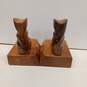 Wood Carving Cowboy Boot Bookends! image number 3