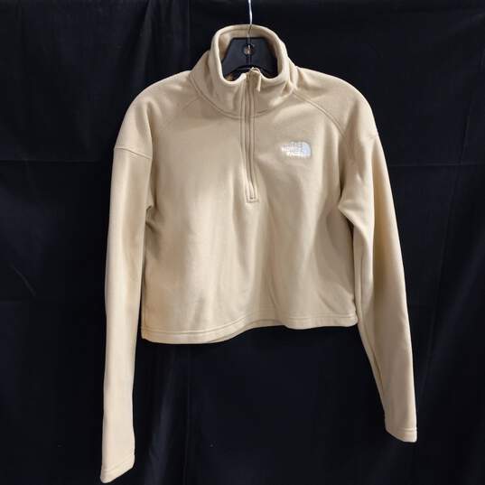 The North Face Women's W 100 GL Crop 1/4 Zip Mock Neck Jacket Size S image number 1