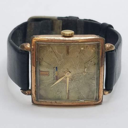 Benrus Gold Electroplate Bezel 10K Case Back Women's Gold Plated Watch image number 6