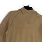NWT Womens Tan Long Sleeve Hooded Zip Pockets Pullover Hoodie Size Medium image number 3