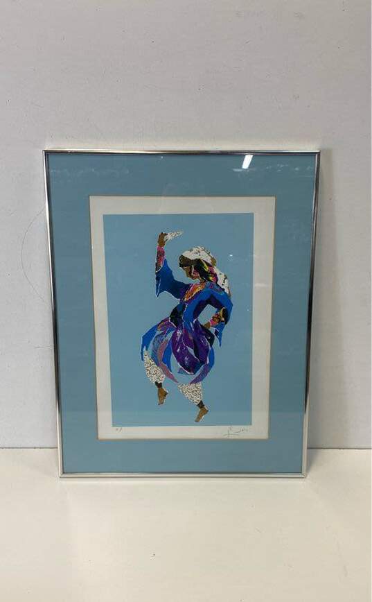 The Dancer Serigraph A.P. Print by Judith Yellin Signed. Matted & Framed image number 1