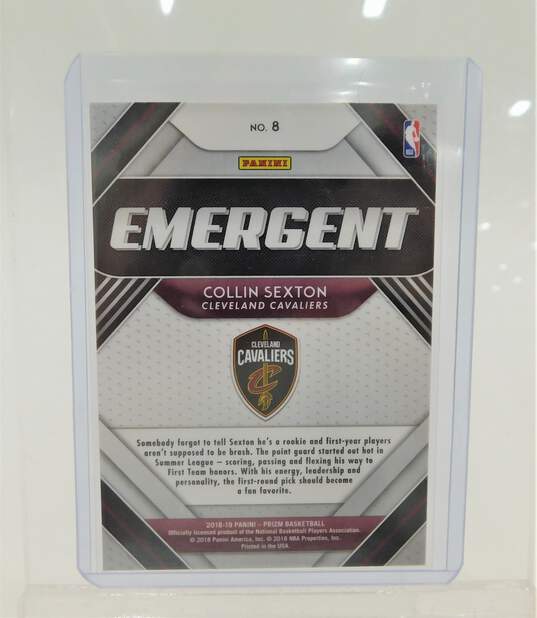 2018-19 Collin Sexton Prizm Rookie Emergent Cleveland Cavaliers image number 2