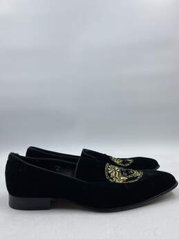 Authentic Versace Black Slip-On Dress Shoe Men 9