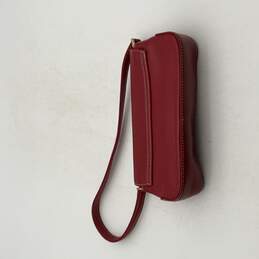 Liz Claiborne Womens Red Inner Zipper Pocket Shoulder Handbag Purse alternative image