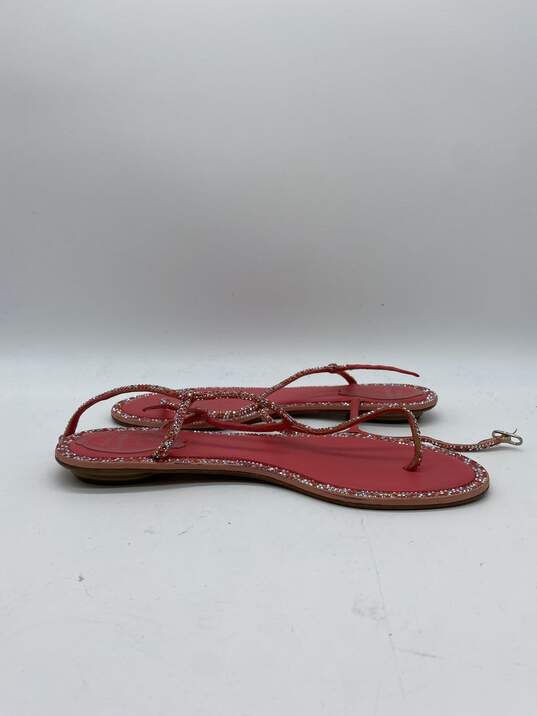 Authentic Rene Caovilla Pink Strappy Sandal Women 6.5 image number 1