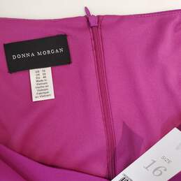 Donna Morgan Orchid Asymmetric Neckline Sleeveless Dress NWT Size 16 alternative image