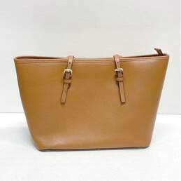Vera Pelle Brown Leather Shoulder Tote Bag alternative image