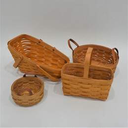 Longaberger Handwoven Basket Mixed Lot