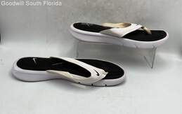 Nike Womens Flip Flop White Black Size 9 US alternative image