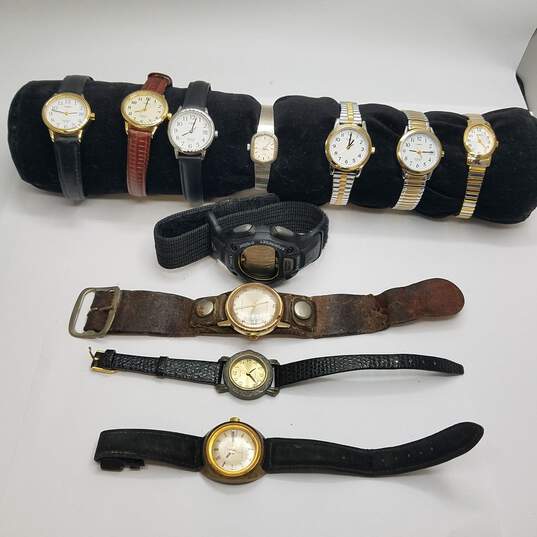 Vintage Women's Timex Mixed Stainless Steel Watch Collection image number 3