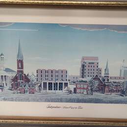 Framed And Signed Art Print of Independence Historic City of the Future by Sidney Moore 12/200 alternative image