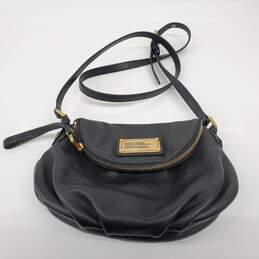Marc Jacobs Re-Edition Mini Natasha Black Pebble Leather Crossbody Bag w/COA
