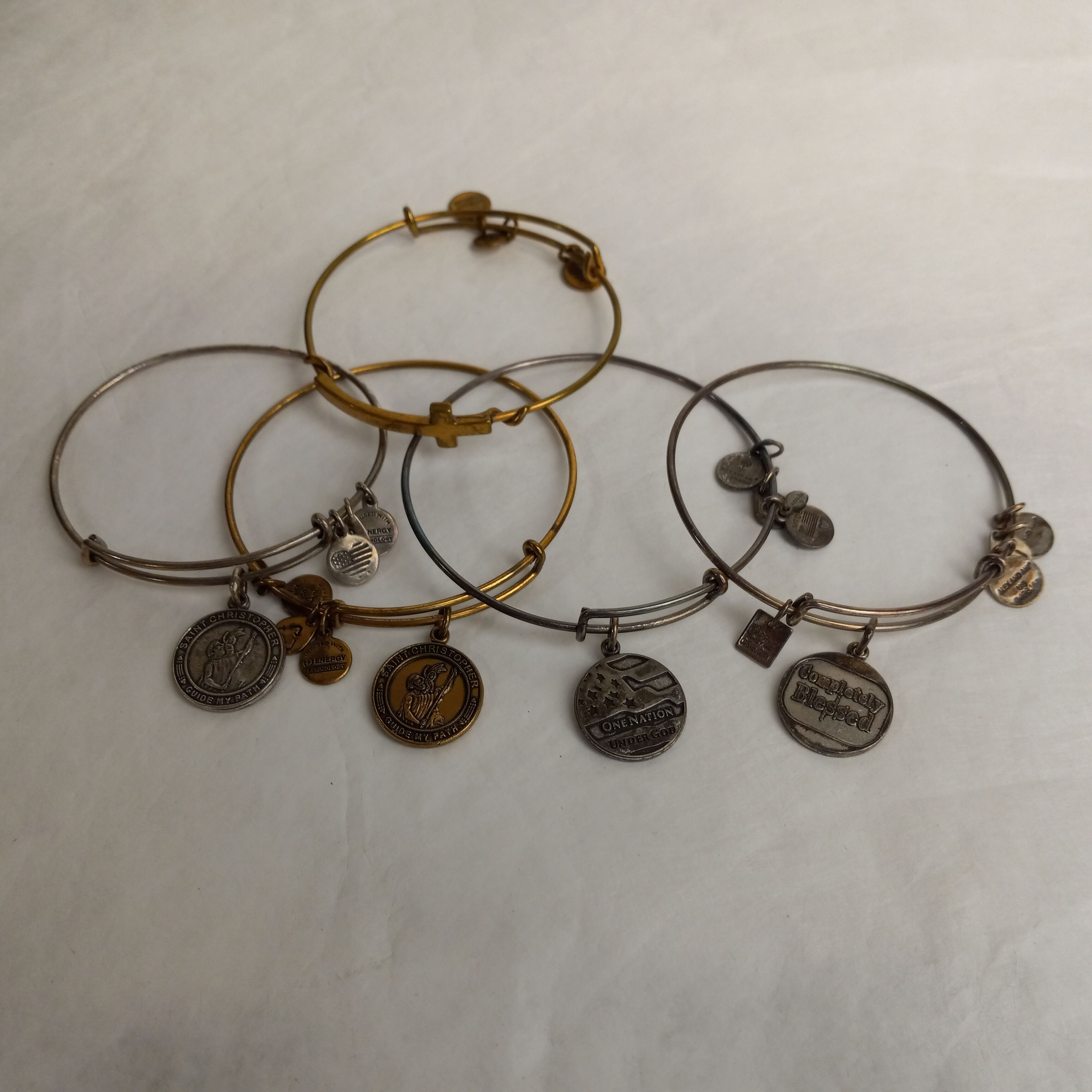 Vintage Gold Wax Seal Cross Charm Bracelet  Select Your Scripture   Clothed with Truth
