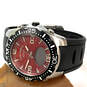 Designer Tommy Bahama Silver-Tone Black Adjustable Strap Analog Wristwatch image number 1