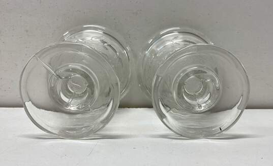 Princess House Fantasia 4.5in Tall 2 Glass Candle Holders/Vase image number 4