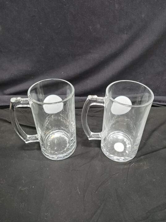 Dave & Buster XL Glass Beer Mugs 2pc Set image number 3