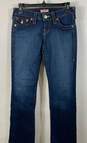 True Religion Womens Blue Ultra Low Rise Denim Bootcut Leg Jeans Size 26 image number 1