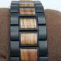 Bobo Bird 42mm Case Wooden Bezel and dial Men's Stainless Steel Quartz Watch image number 5