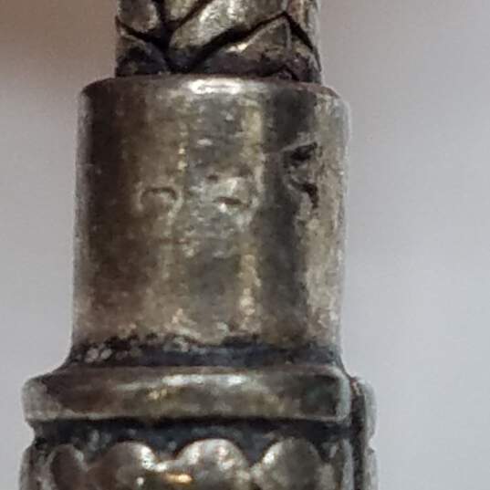 Sterling Silver Multi - Gemstone Pendant W/ Tassels 18" Necklace 75.5g image number 5