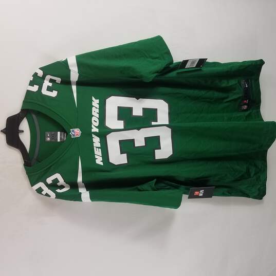 Nike NFL Jets Adams #33 Men Green Short Sleeve Athletic Shirt Jersey 3XL NWT image number 1