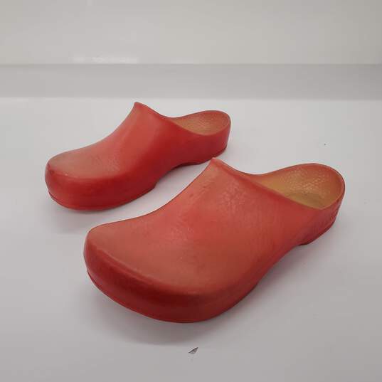 Birkenstock Women's Super Birki Red Polyurethane Clogs Size 7 image number 1