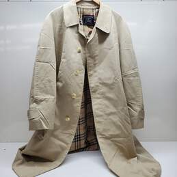 Men's Burberry Tan Cotton Trench 52R