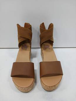 Sorel Women's Brown Strappy Platform Sandals Size 7