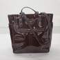 Coach Gallery Dark Brown Patent Leather Tote Bag F11519 image number 1