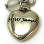 Designer Betsey Johnson Silver-Tone Glitter Hearts Statement Necklace image number 4